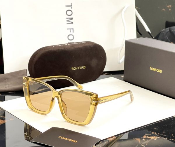 Transparent Frame Golden Wayfarers for Women