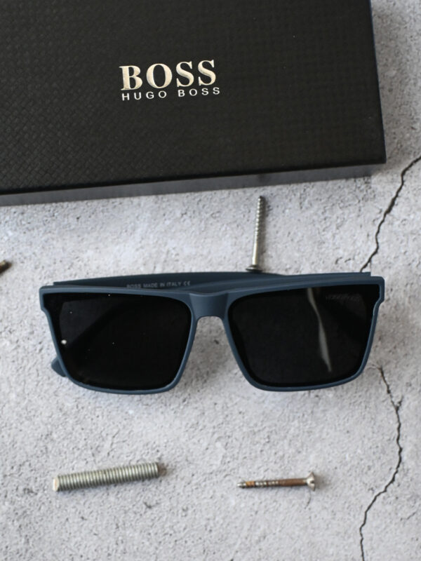 Men's matt blue wayfarers - Image 2