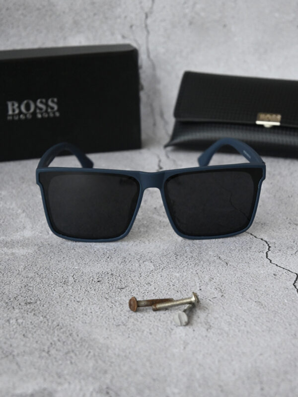 Men's matt blue wayfarers - Image 4