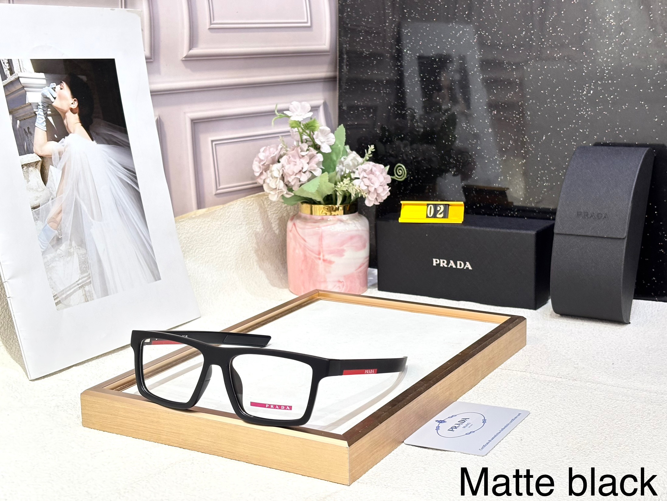 Black Matte frame optical for mens