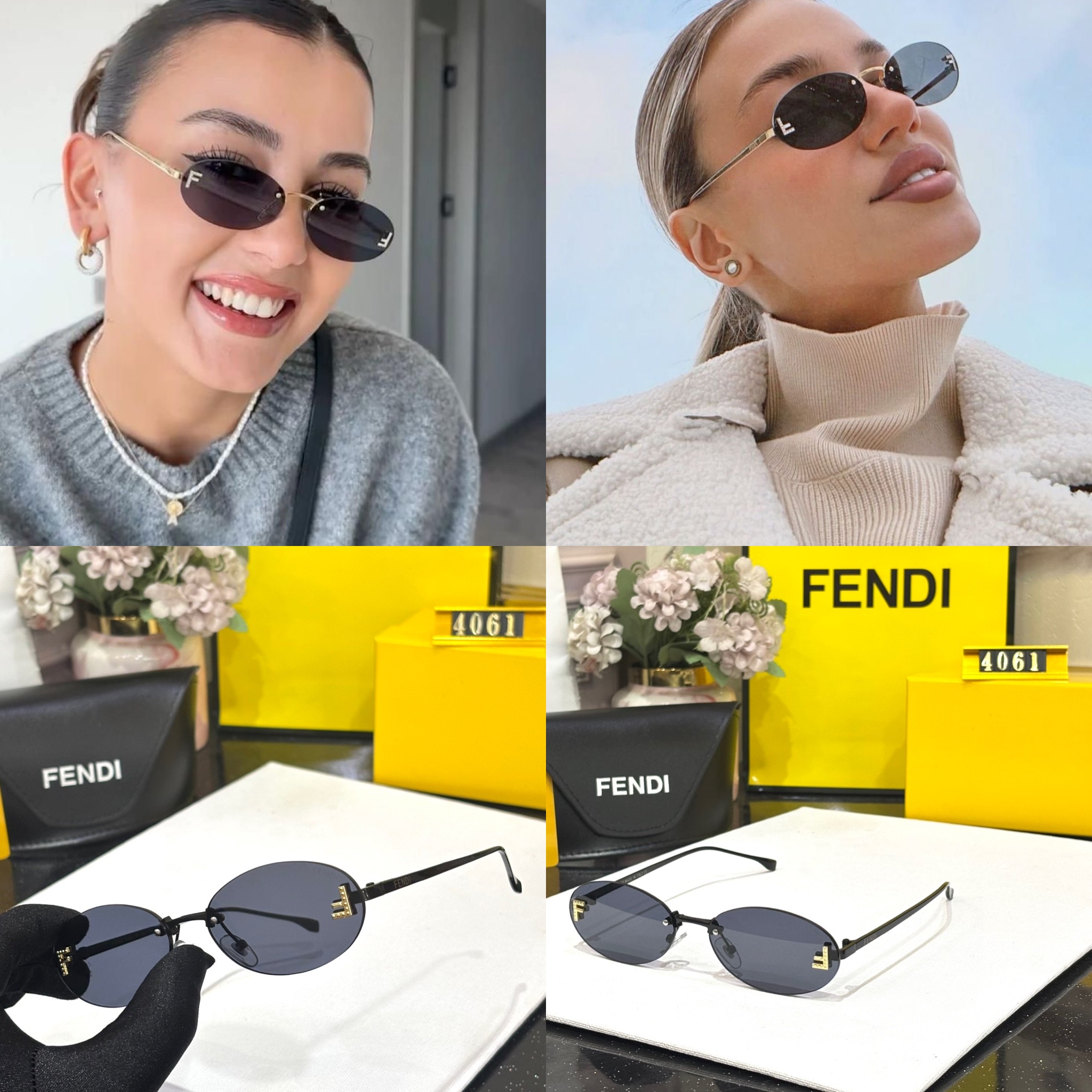FF BLACK WOMENS SUNGLASSES