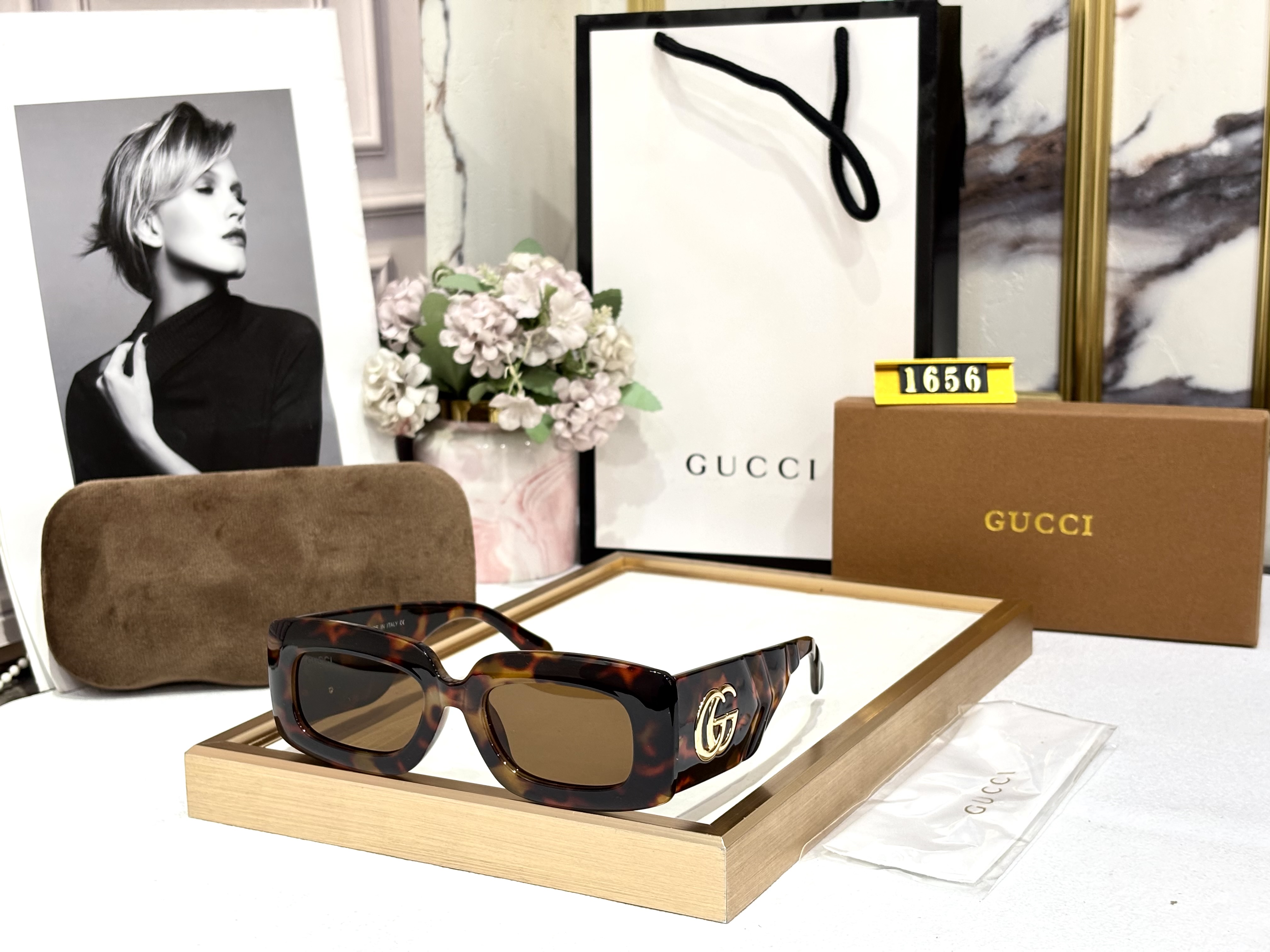BROWN GG SUNGLASSES
