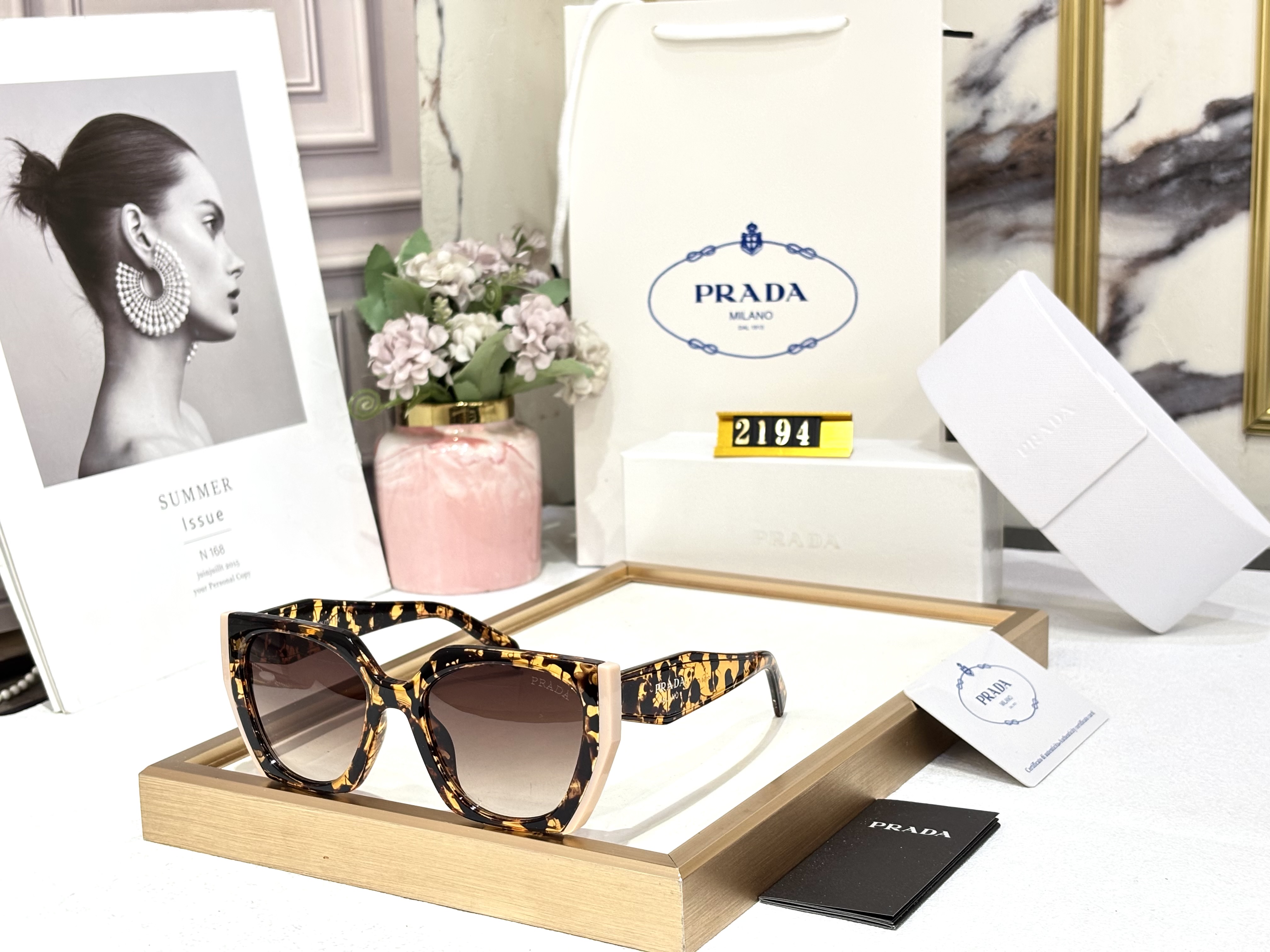 PR WOMENS BROWN SUNGLASSES