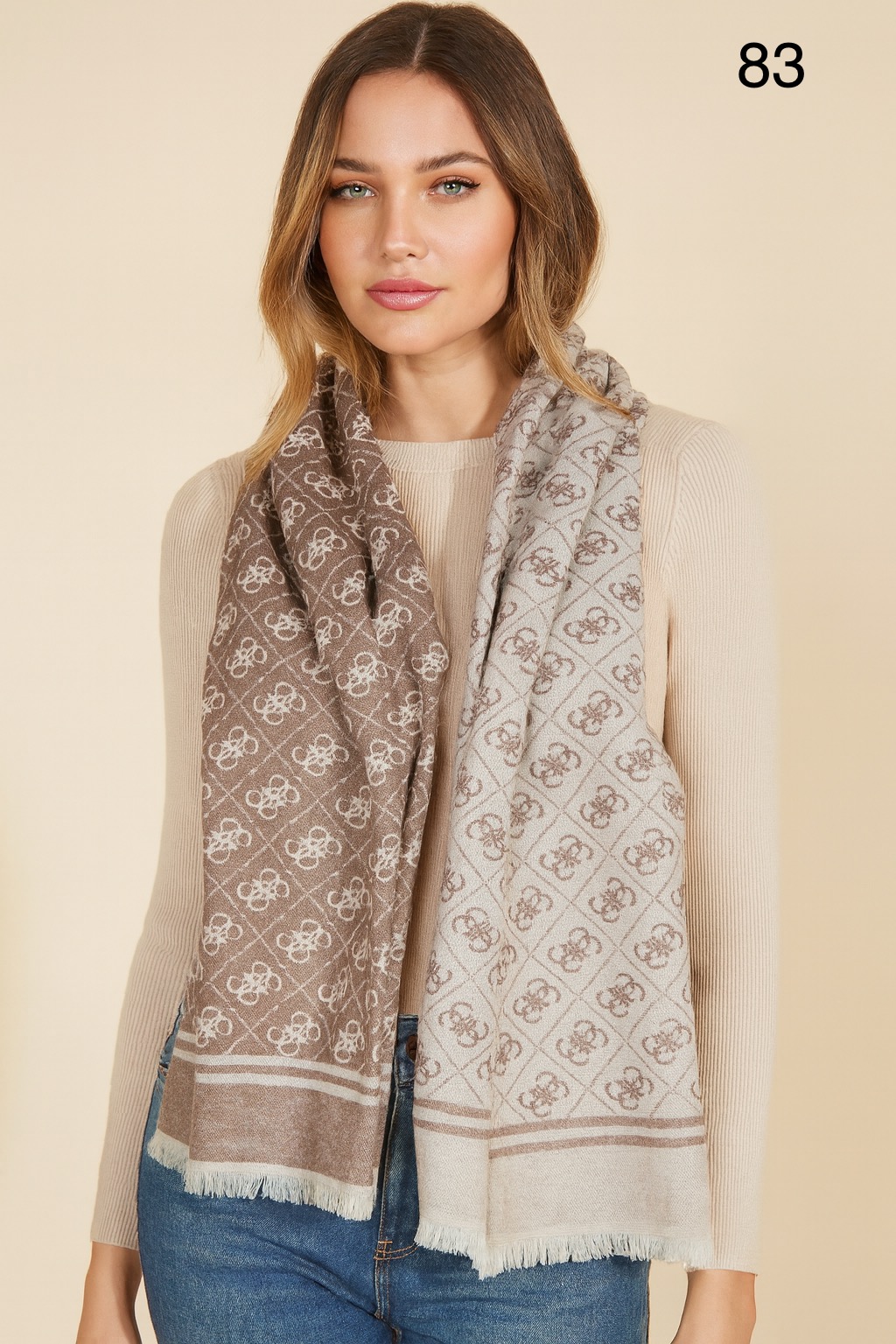 GUS TAUPE SEMI WARM UNISEX STOLE